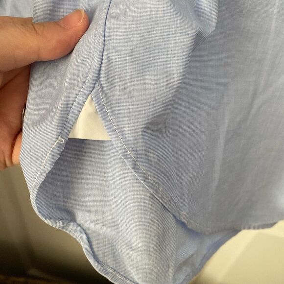 J. Crew Men's Dress Shirts Size Small 14-14.5‎ Blue Purple Plaid Cotton - Picture 12 of 15